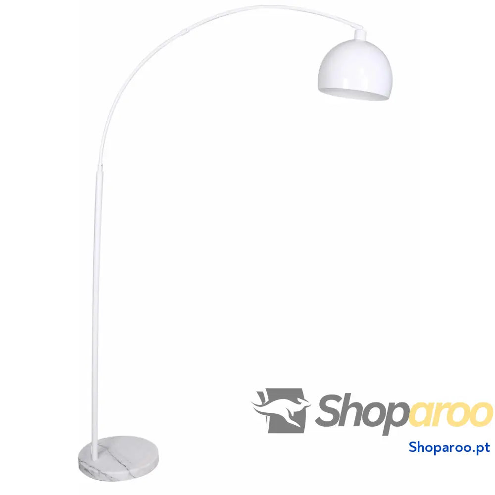 Luminária de chão DKD Home Decor 36 x 110 x 195 cm Metal Branco Mármore 220 V 50 W 60 W
