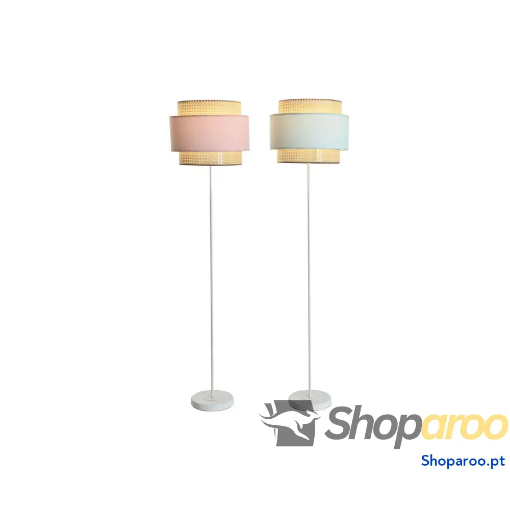 Luminária de chão DKD Home Decor 38 x 38 x 154 cm Cor de Rosa Metal Verde 220 V 50 W (2 Unidades)