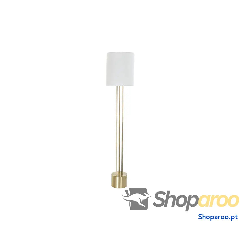 Luminária de chão DKD Home Decor Branco Dourado Metal 50 W 220 V 33 x 33 x 165 cm