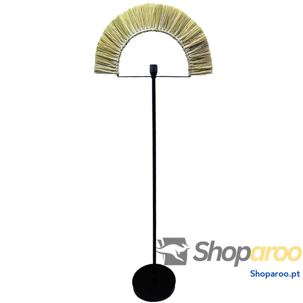 Luminária de chão DKD Home Decor Preto Natural Juta Ferro 50 W 220 V 56 x 26 x 152 cm