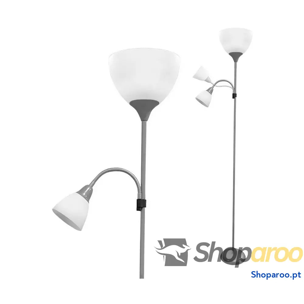 Luminária de chão EDM 30010 Boston Prateado 60 W 220-240 V 176 cm