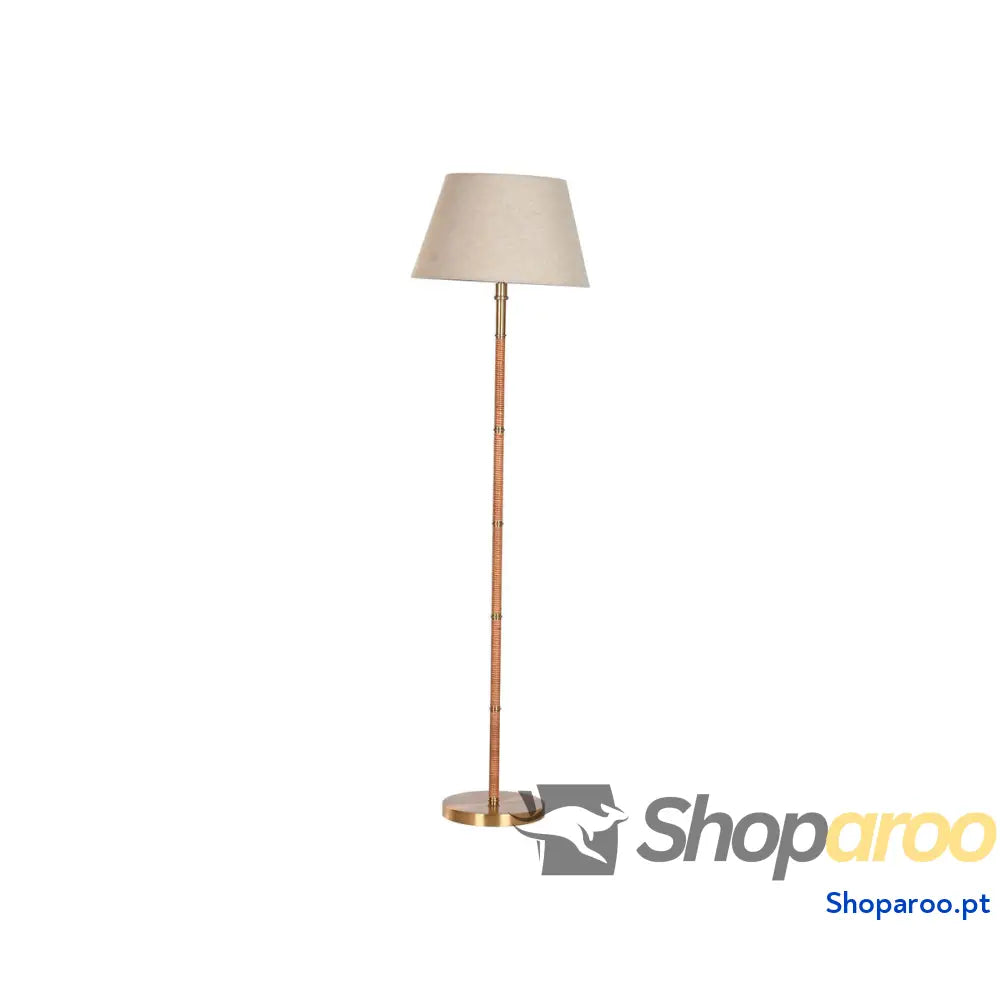 Luminária de chão Home ESPRIT Bege Dourado Natural 50 W 220 V 42 x 42 x 154 cm