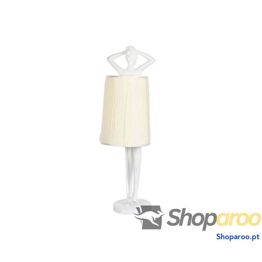 Luminária de chão Home ESPRIT Branco Resina 50 W 220 V 46 x 41 x 137,5 cm