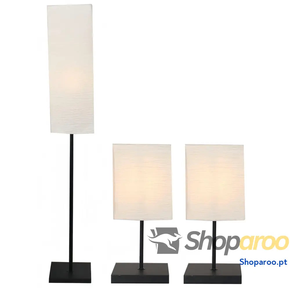 Luminária de chão Home ESPRIT Castanho (3 Peças)