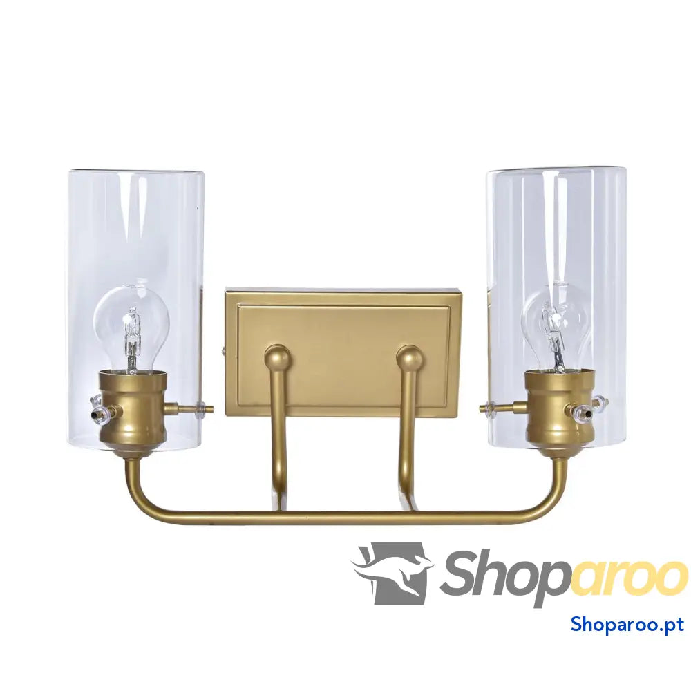 Luminária de parede DKD Home Decor Cristal Dourado Metal 220 V 50 W (41 x 17 x 24 cm)