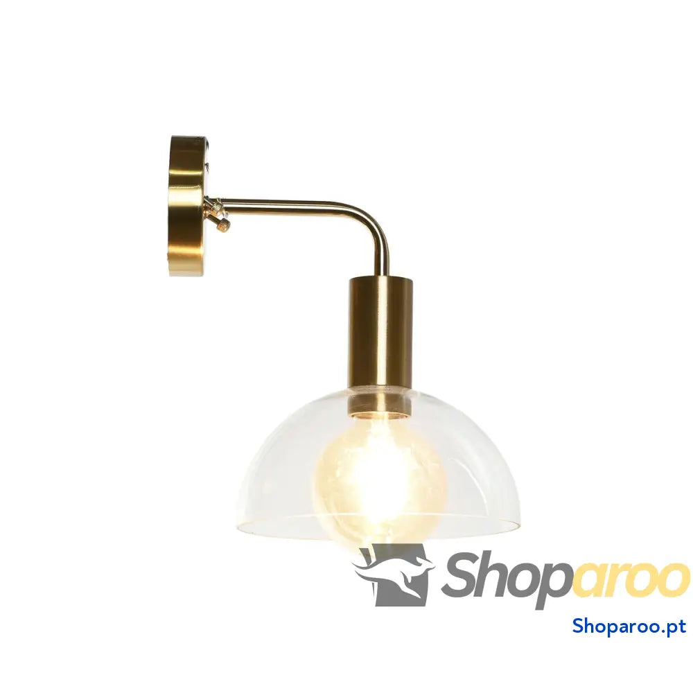 Luminária de parede DKD Home Decor Dourado Metal Cristal 50 W Moderno 220 V 20 x 25 x 28 cm