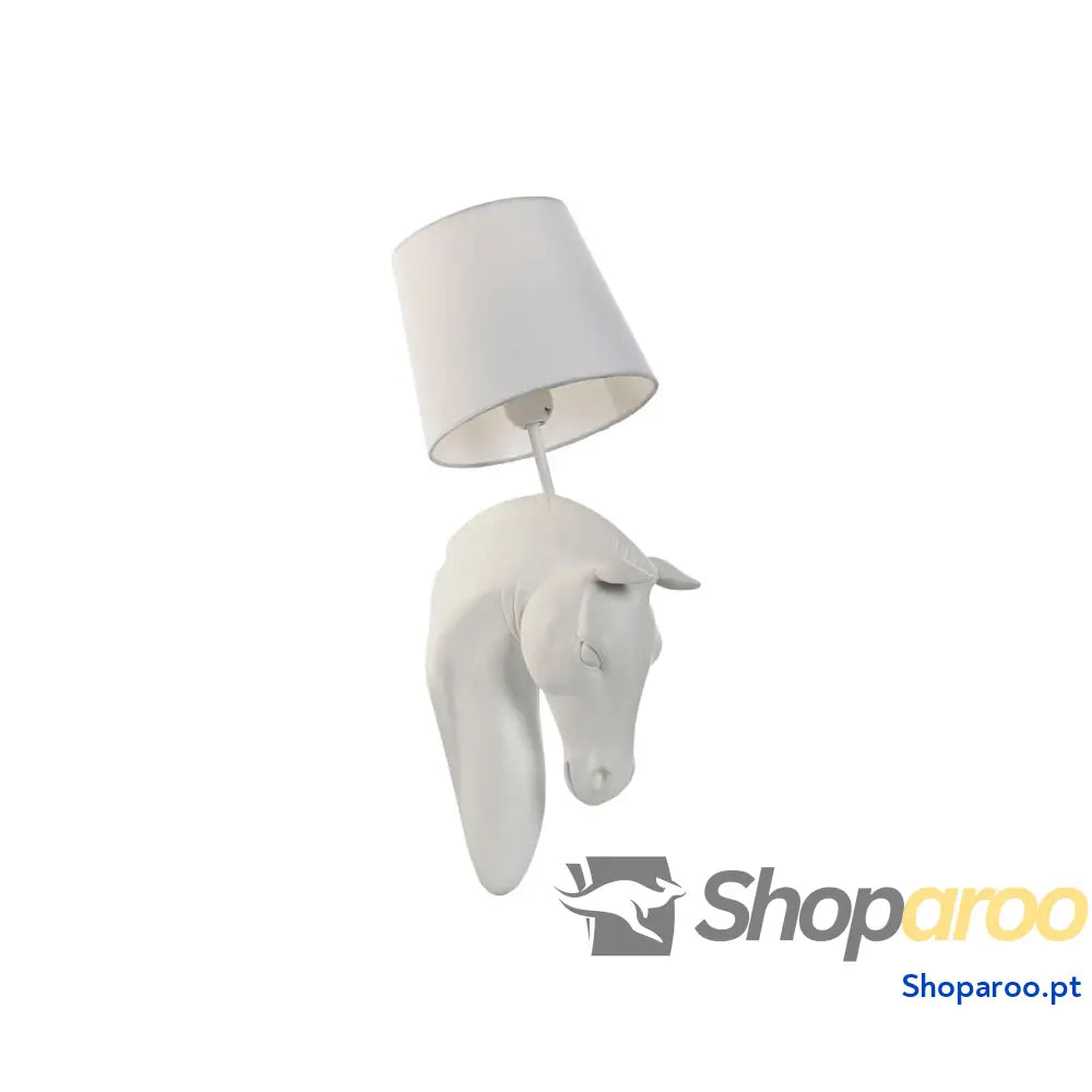 Luminária de parede Home ESPRIT Branco 50 W Moderno Cavalo Acabamento envelhecido 220 V 18 x 21,5 x 50,5 cm