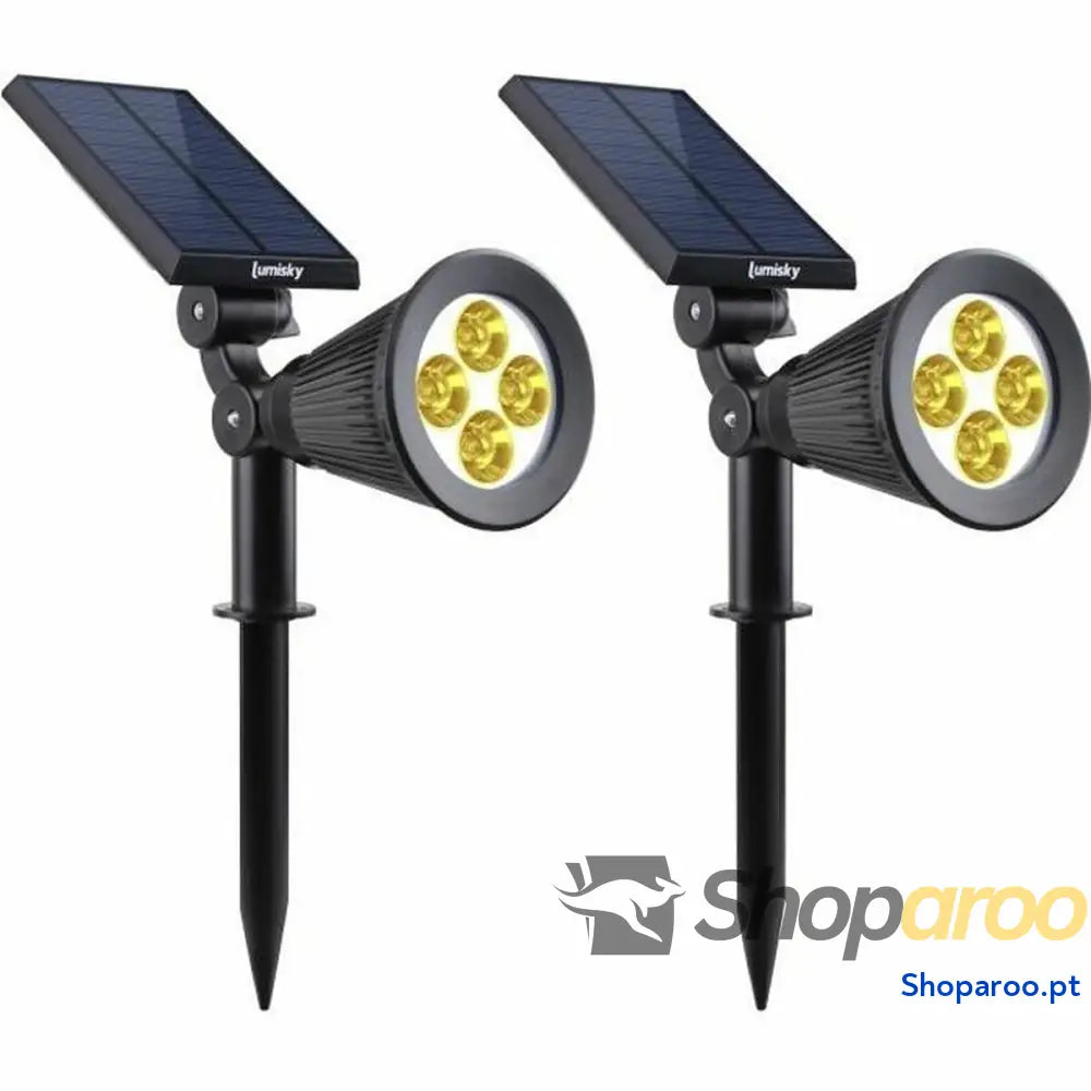 Luminária Lumi Garden Preto 5 V 250 Lm (2 Unidades)