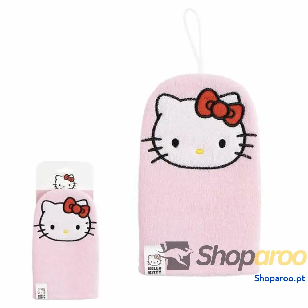 Luva de Banho Hello Kitty Cor de Rosa