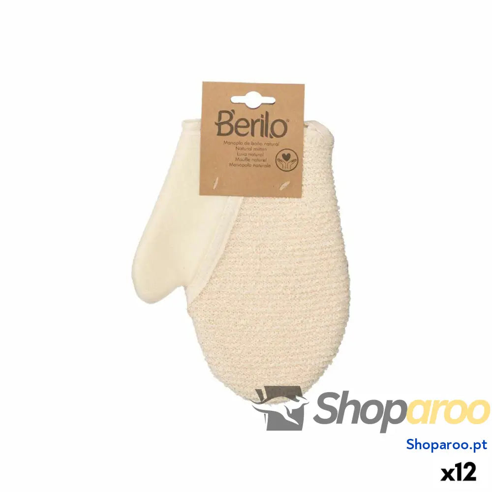 Luva Esfoliante Berilo B7081-10 Branco Bege (12 Unidades)