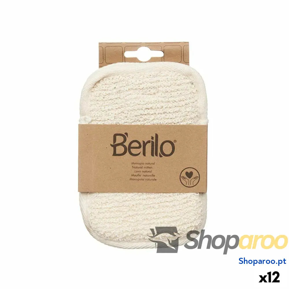 Luva Esfoliante Berilo B7081-5 Branco Bege (12 Unidades)