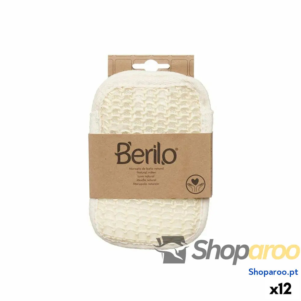 Luva Esfoliante Berilo B7083-5 Branco Bege (12 Unidades)