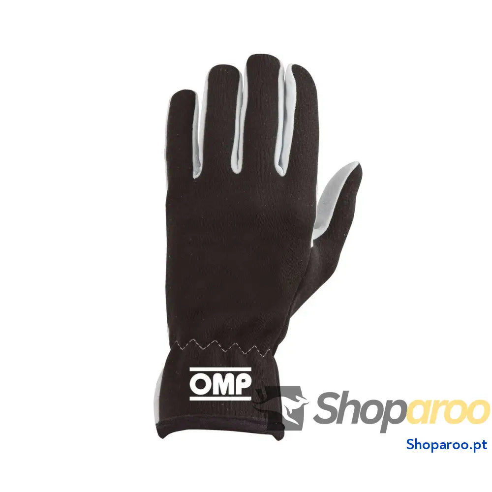 Luvas de condução para homens OMP Rally Preto L