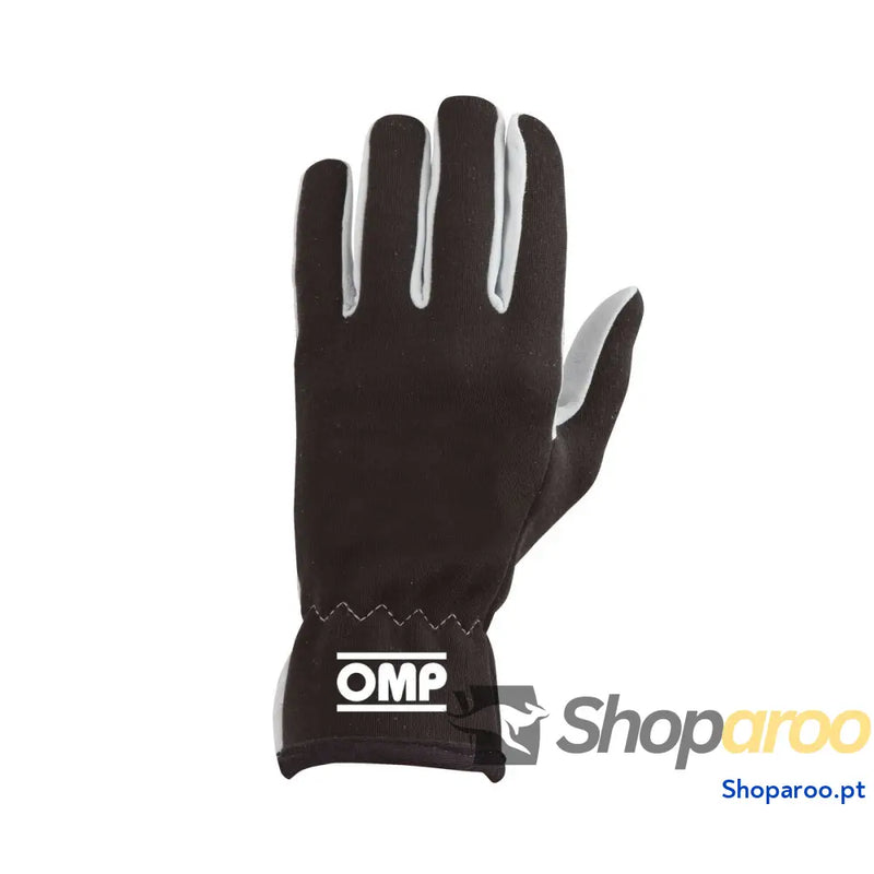 Luvas de condução para homens OMP Rally Preto L