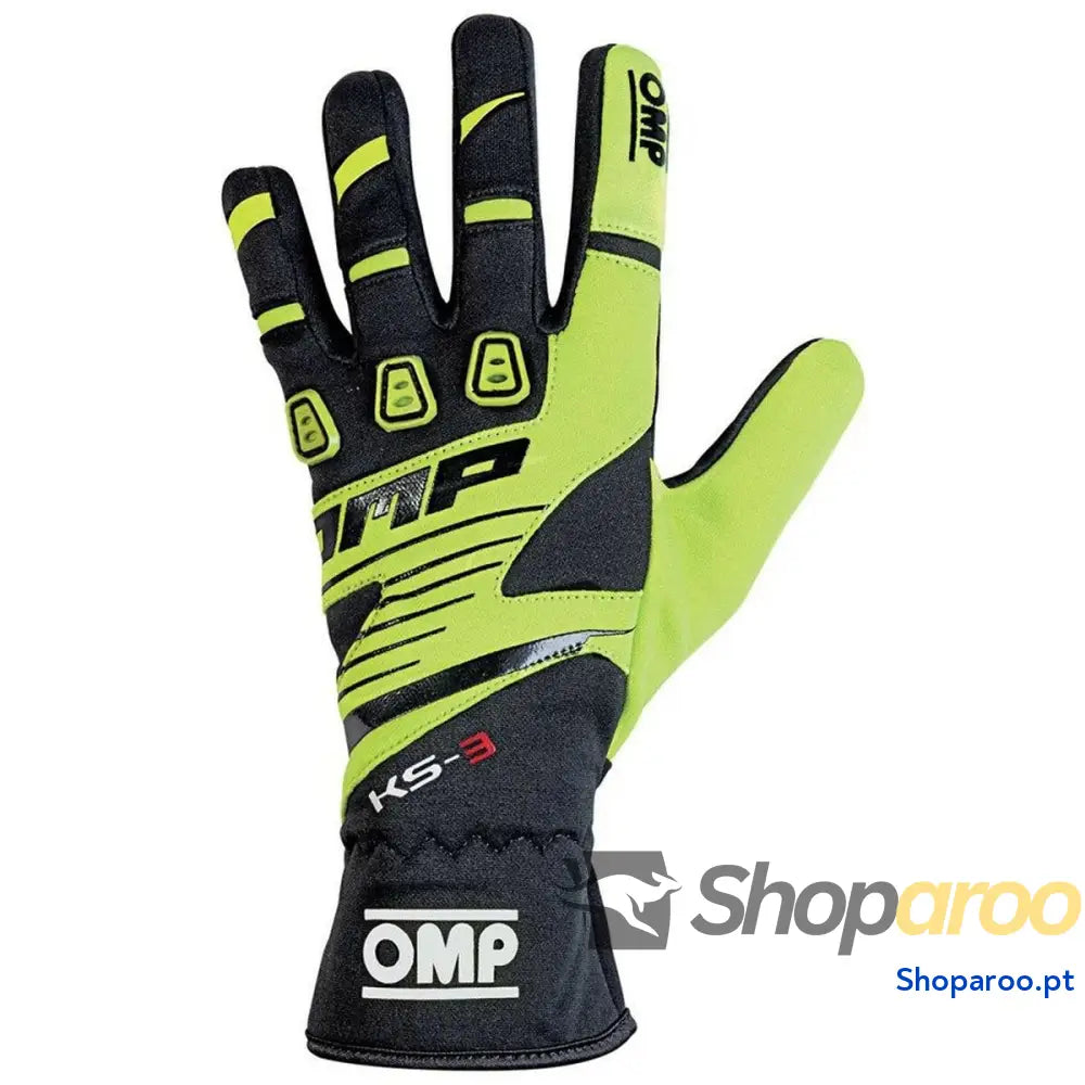 Luvas de karting OMP KS-3 Amarelo/Preto S