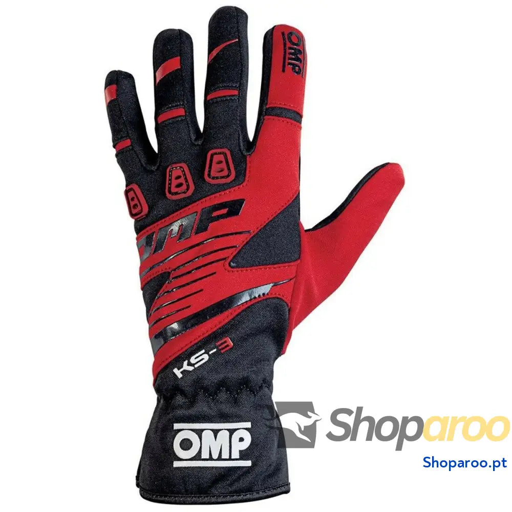 Luvas de karting OMP KS-3 Vermelho/Preto XXS