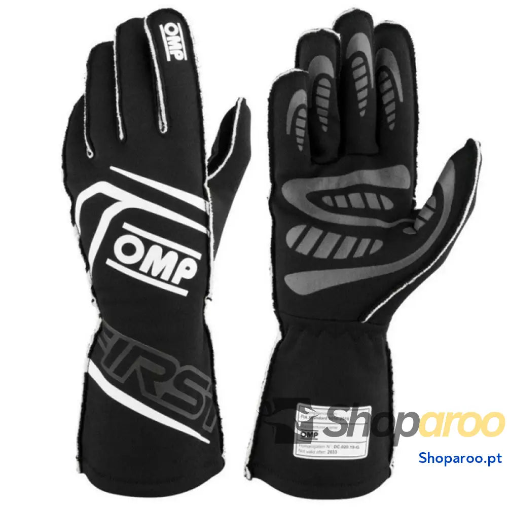 Luvas de karting OMP MY2025 Preto FIA 8856-2018