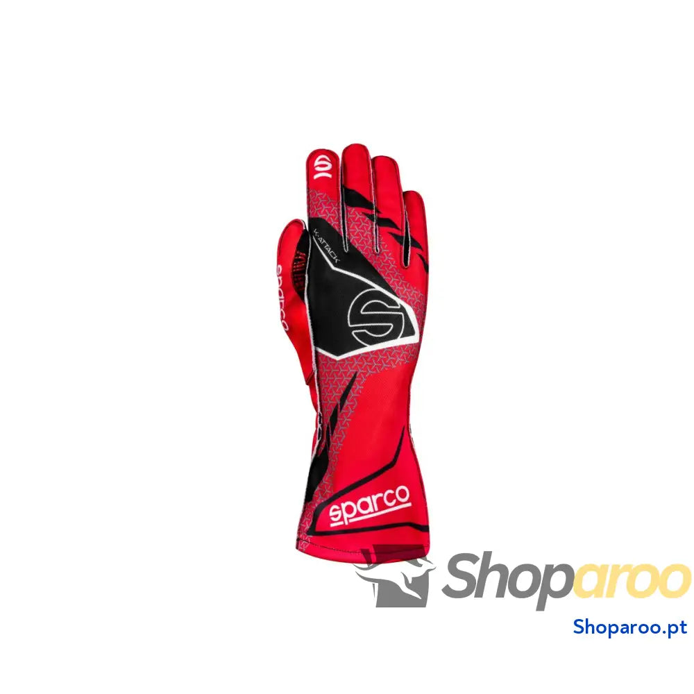 Luvas de karting Sparco K-ATTACK 2025 Preto Vermelho