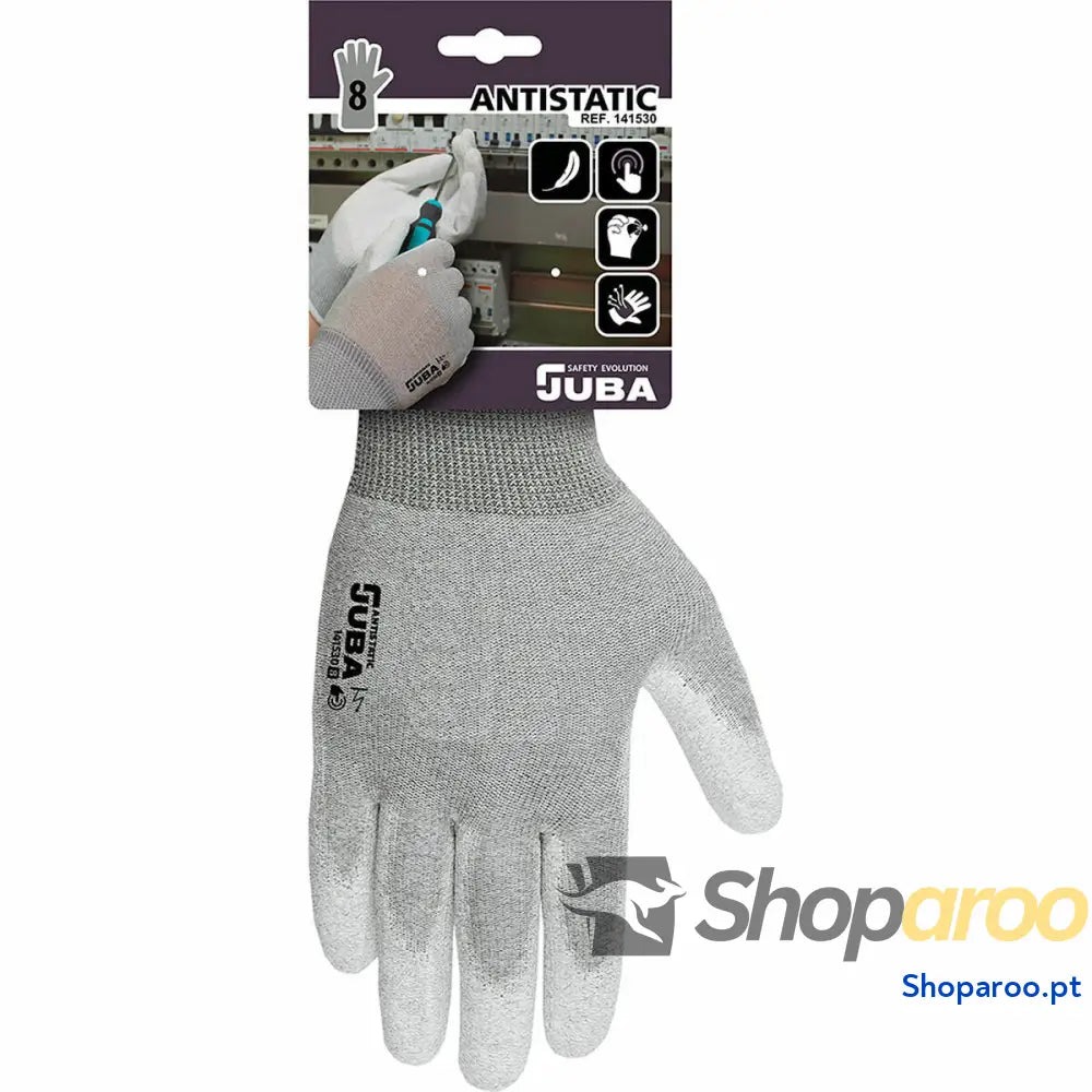 Luvas de Trabalho JUBA Cinzento Fibra carbono Antiestático
