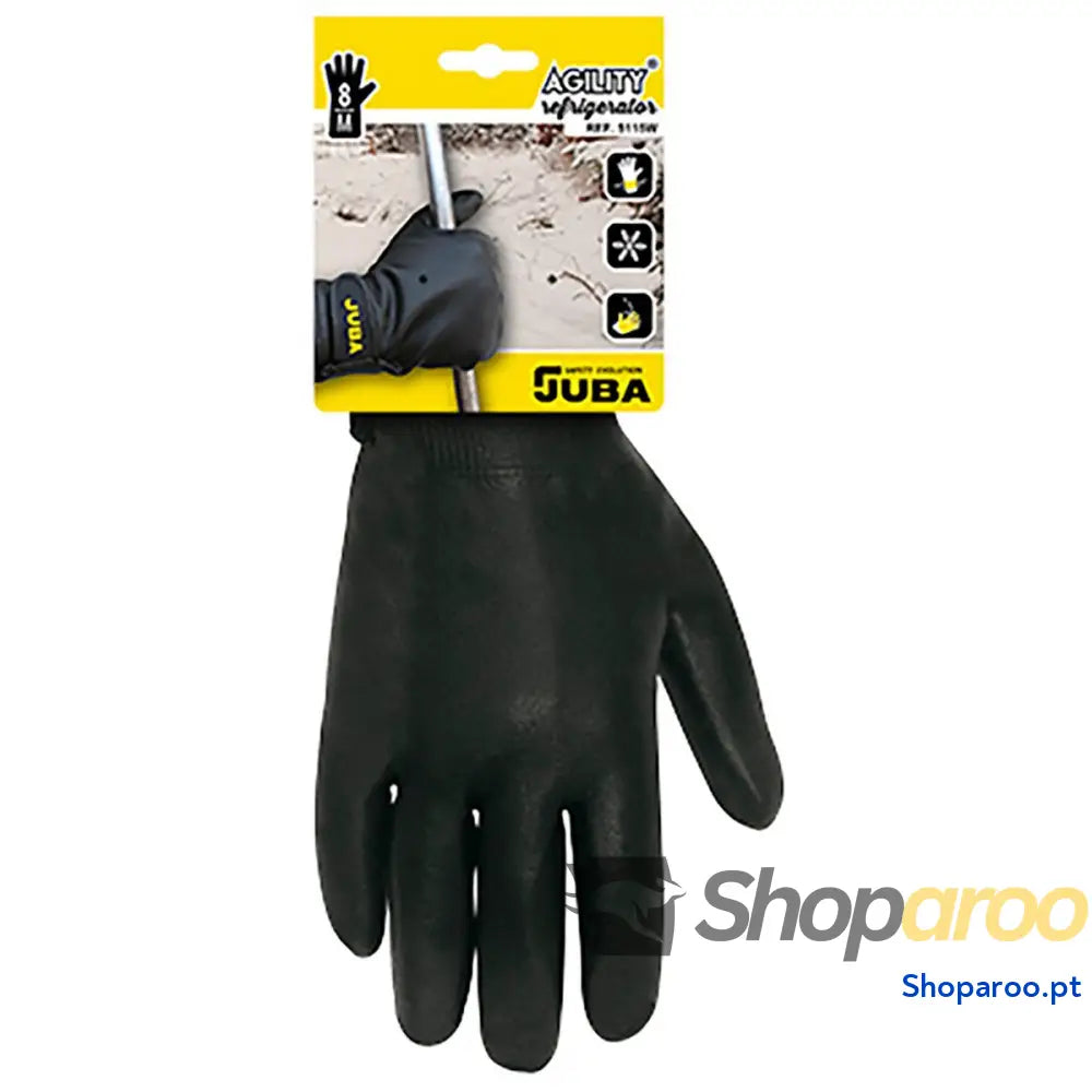 Luvas de Trabalho JUBA Preto Nitrila Frio