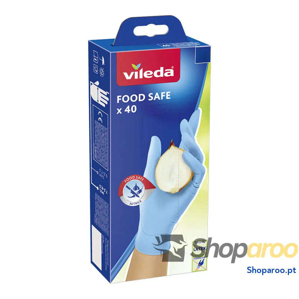 Luvas Descartáveis Vileda Food Safe 171013 S/M (40 Unidades)