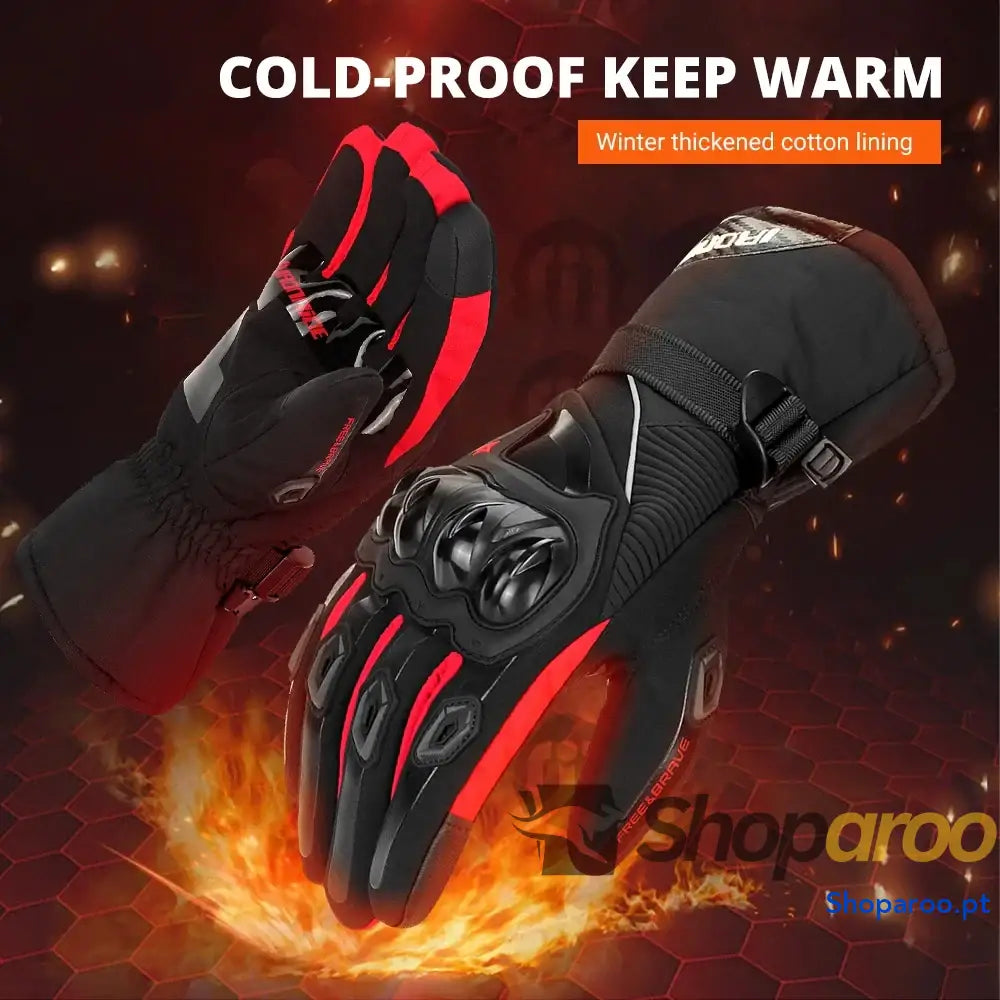 Luvas impermeáveis de moto HEROBIKER unissexo para inverno