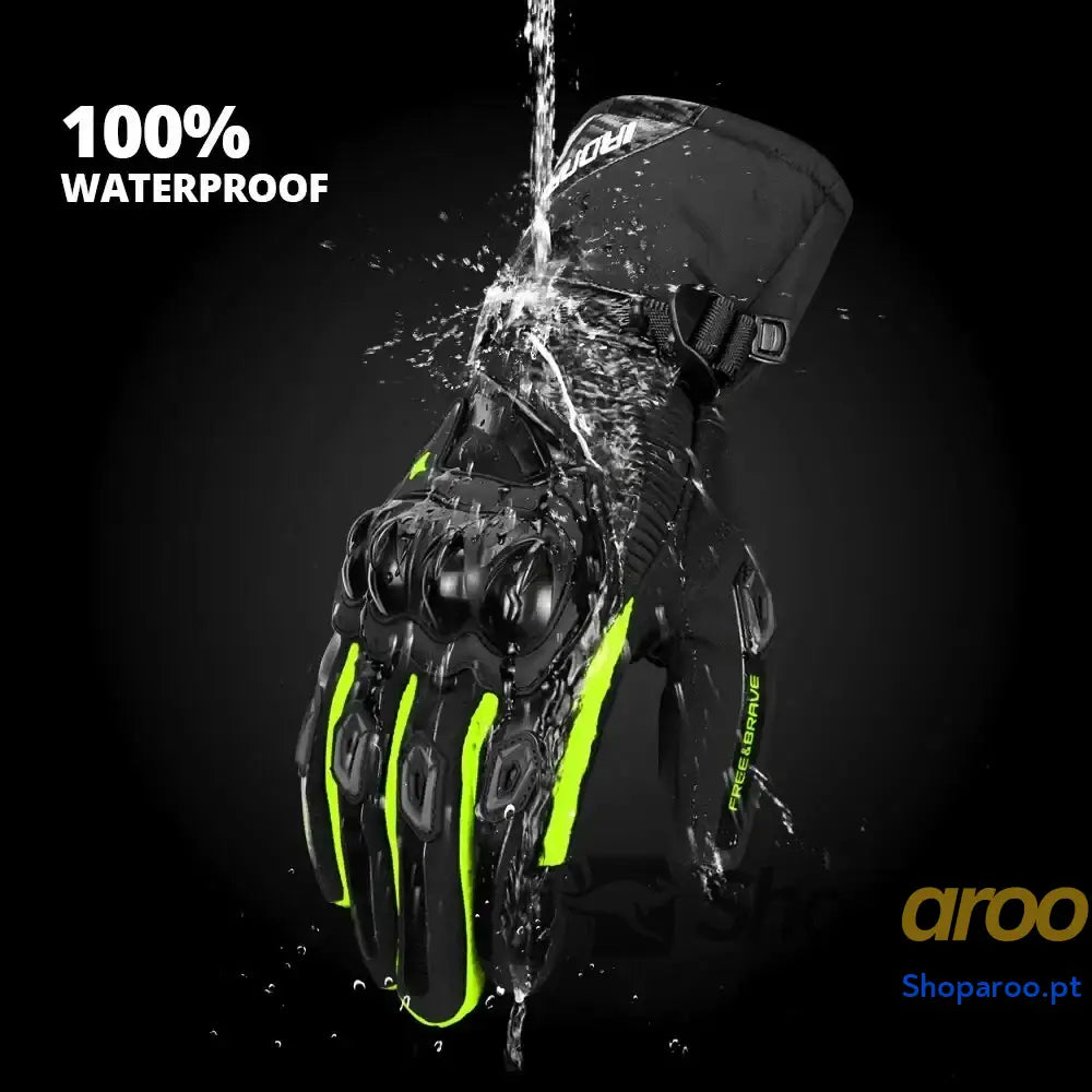 Luvas impermeáveis de moto HEROBIKER unissexo para inverno