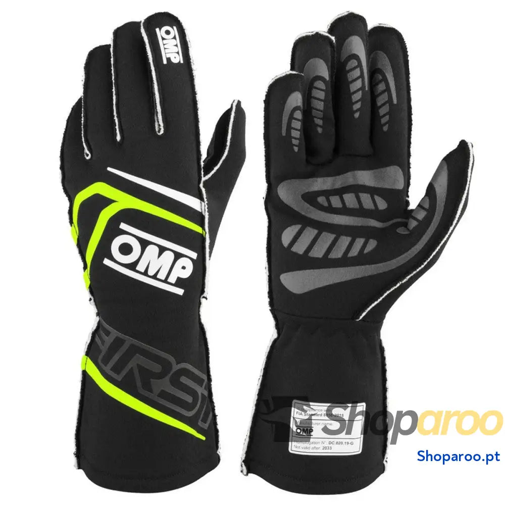 Luvas OMP FIRST Preto S FIA 8856-2018