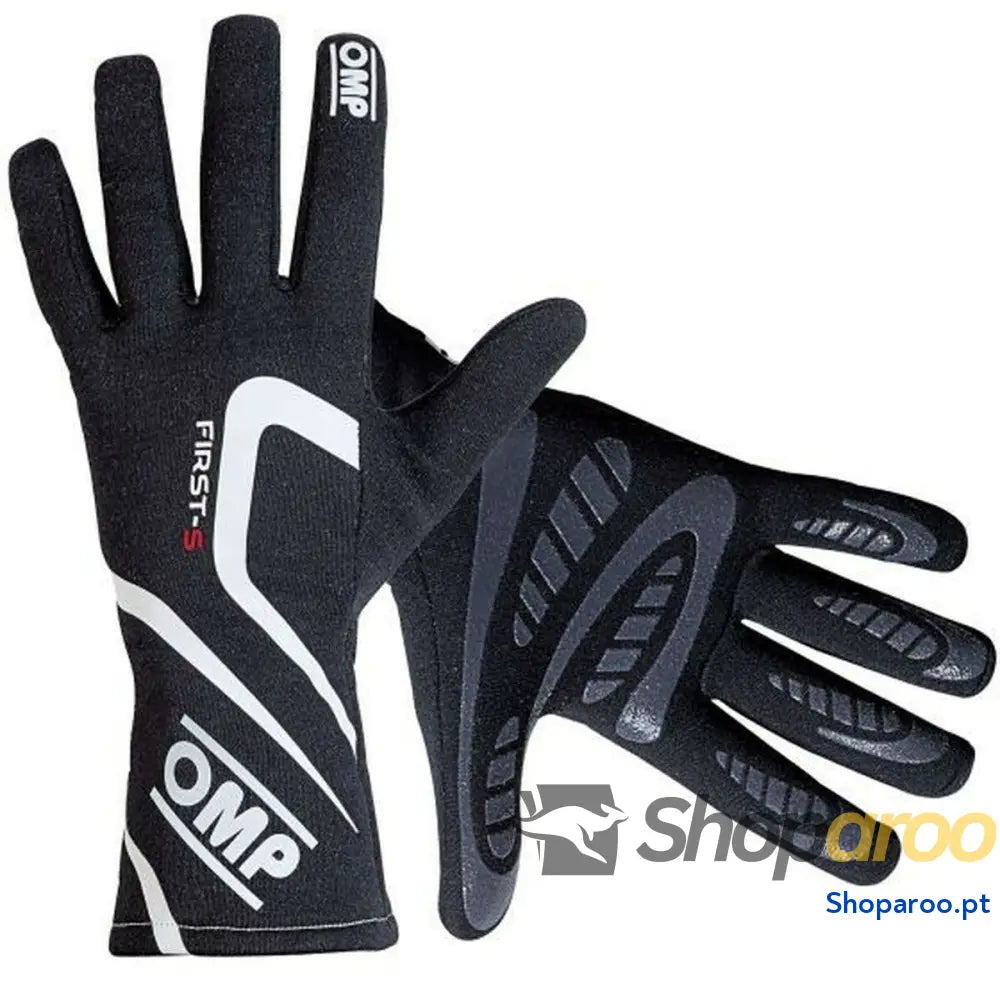 Luvas OMP First-S Preto XS FIA 8856-2018