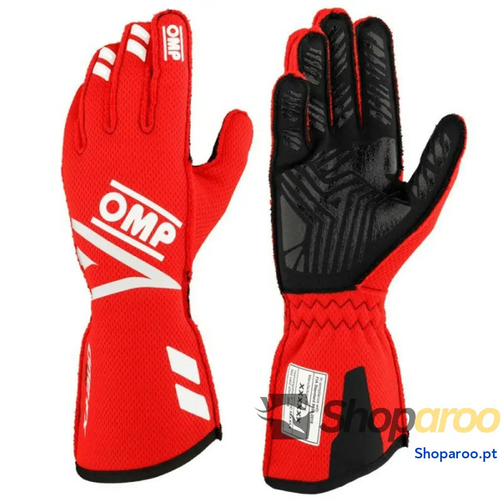 Luvas OMP ONE EVO FX Vermelho XS FIA 8856-2018