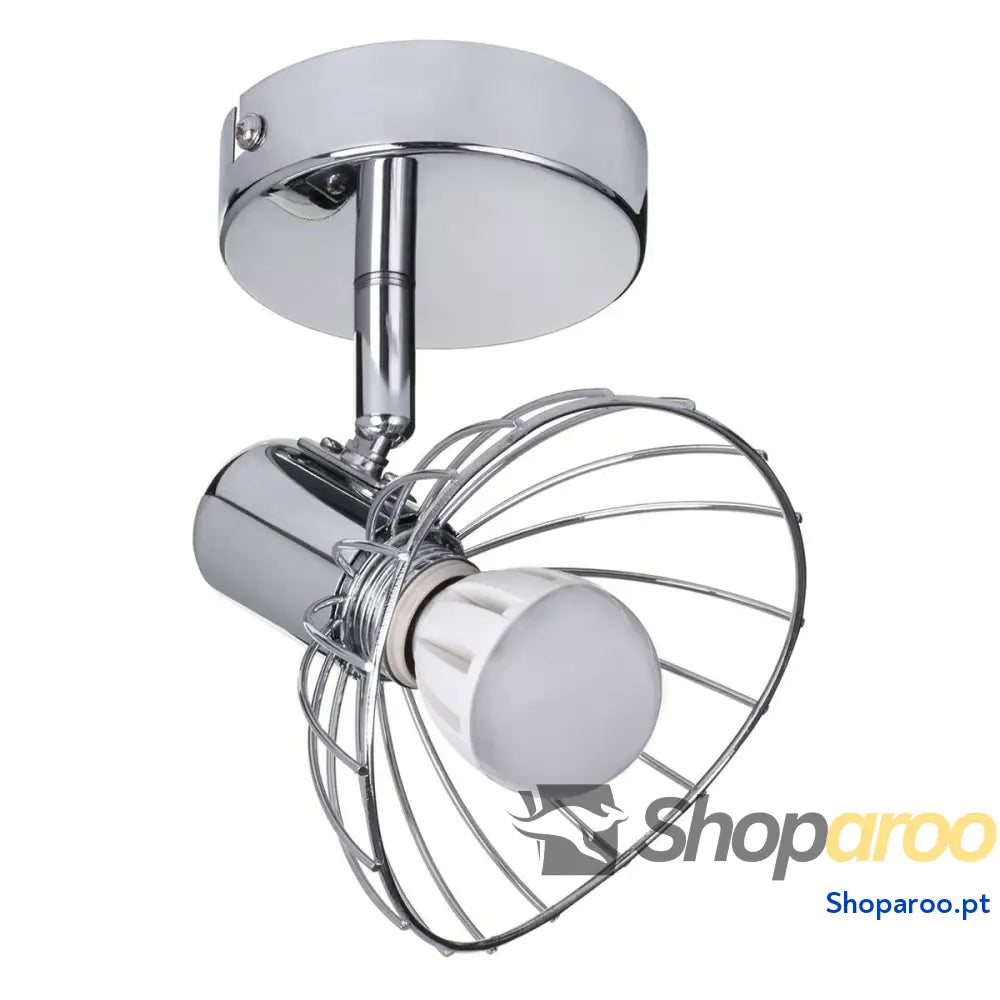 Luz de Parede Activejet AJE-GIZEL 1P Prateado Metal 40 W 230 V