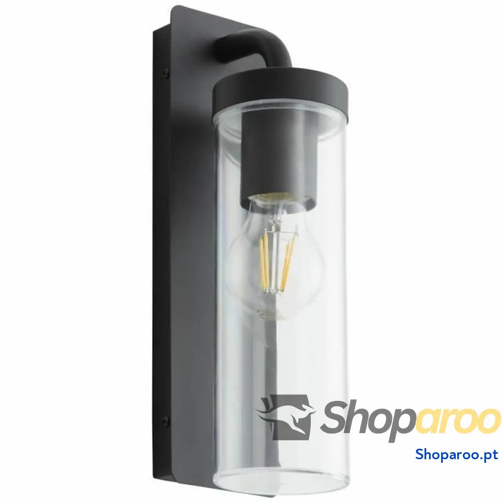 Luz de Parede Brilliant Aosta Preto Metal Plástico 25 W E27