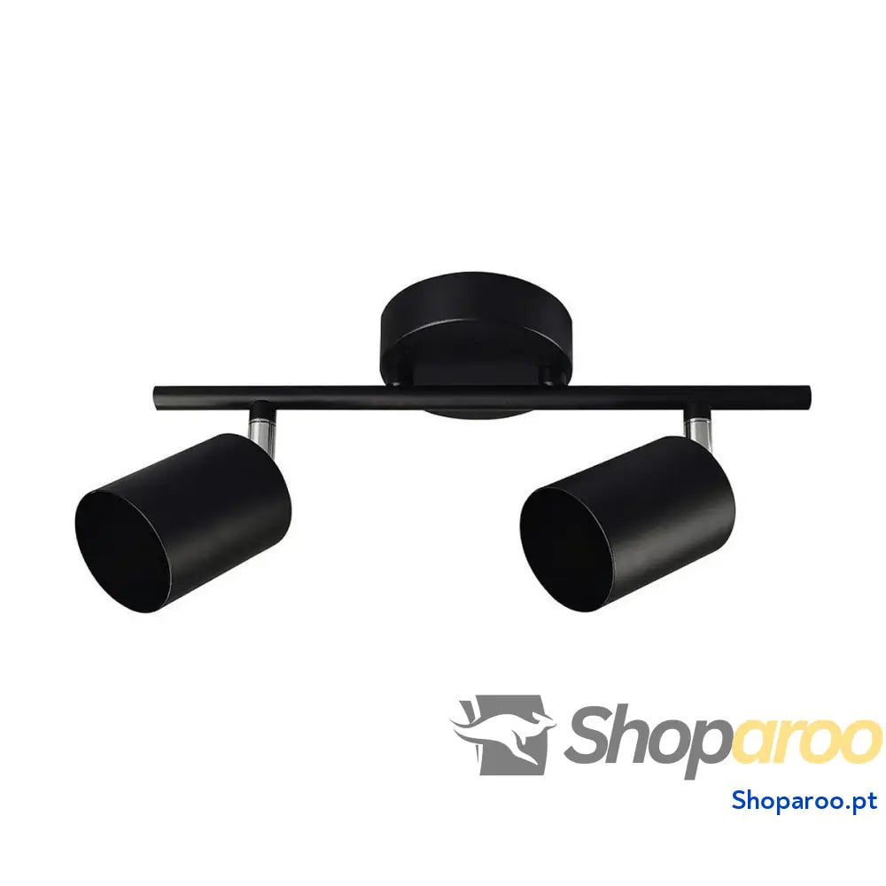 Luz de Parede EDM 32034 Preto GU10
