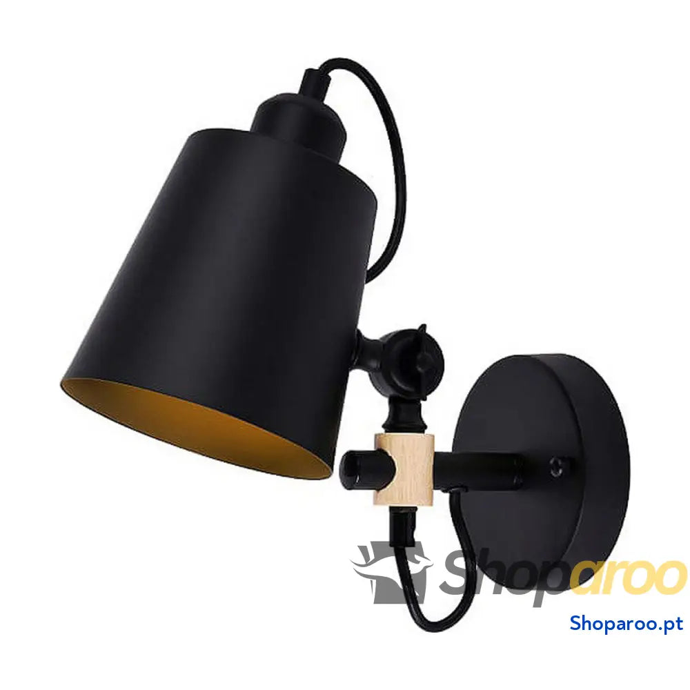 Luz de Parede EDM 32112 32112 Preto 60 W 220-240 V 25 x 27 cm