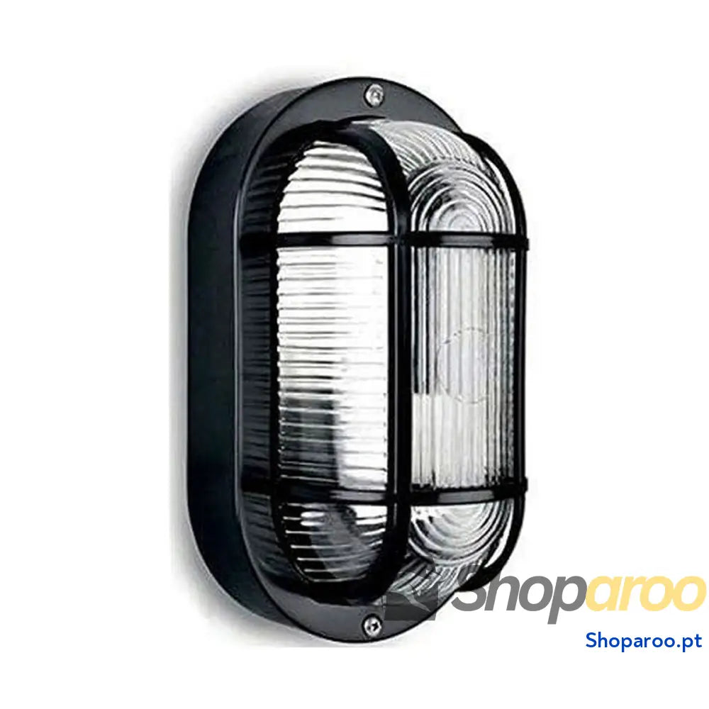 Luz de Parede EDM 34351 Tarragona Preto Plástico 40 W E27