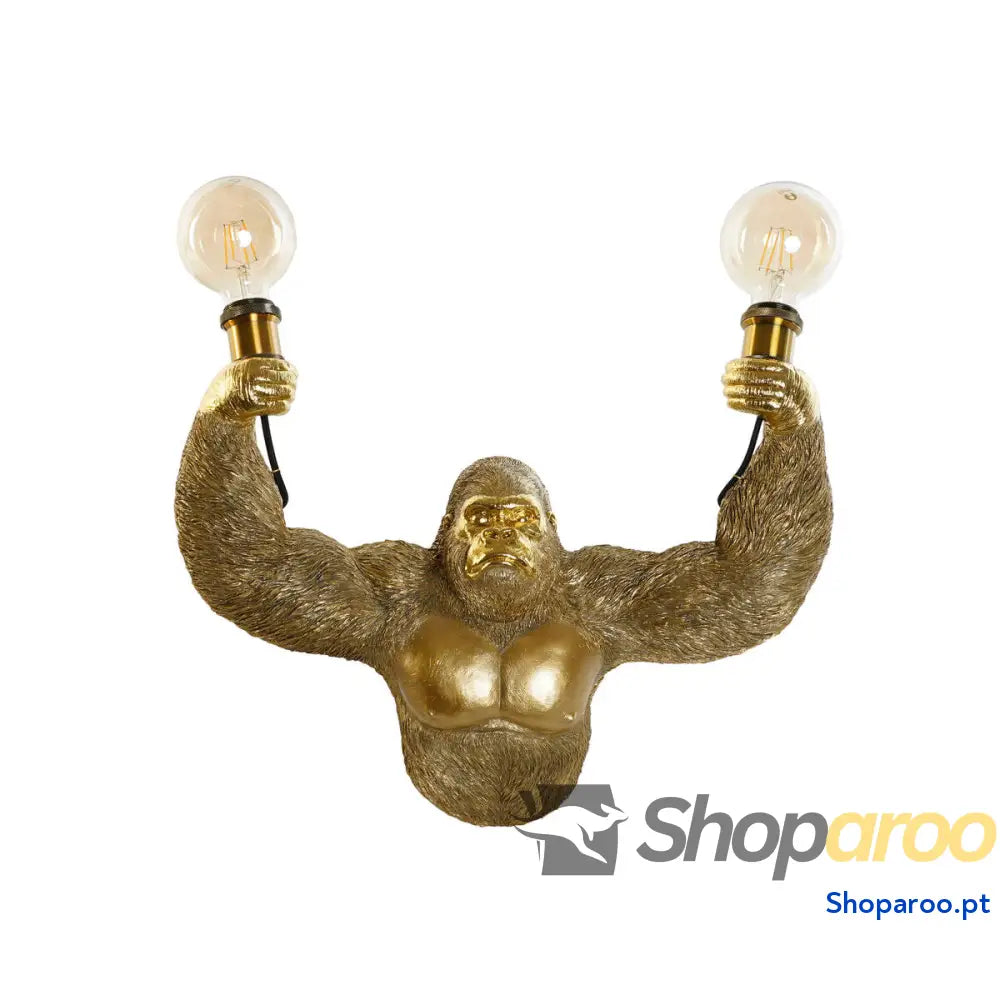 Luz de Parede Home ESPRIT Dourado Resina 50 W Moderno 220 V 51 x 20 x 41 cm