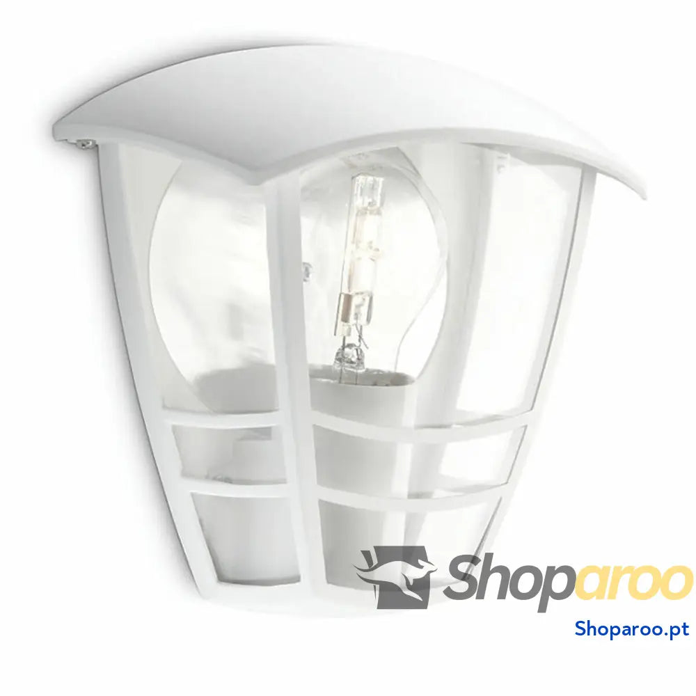 Luz de Parede Philips Creek 19,5 cm Branco Metal Alumínio A+ E27