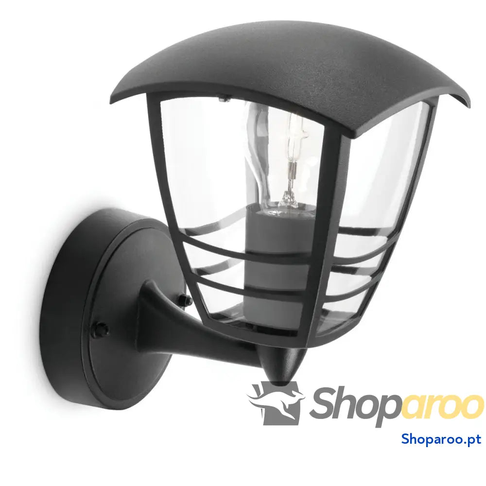 Luz de Parede Philips My Garden Creek Preto Alumínio A 60 W E27