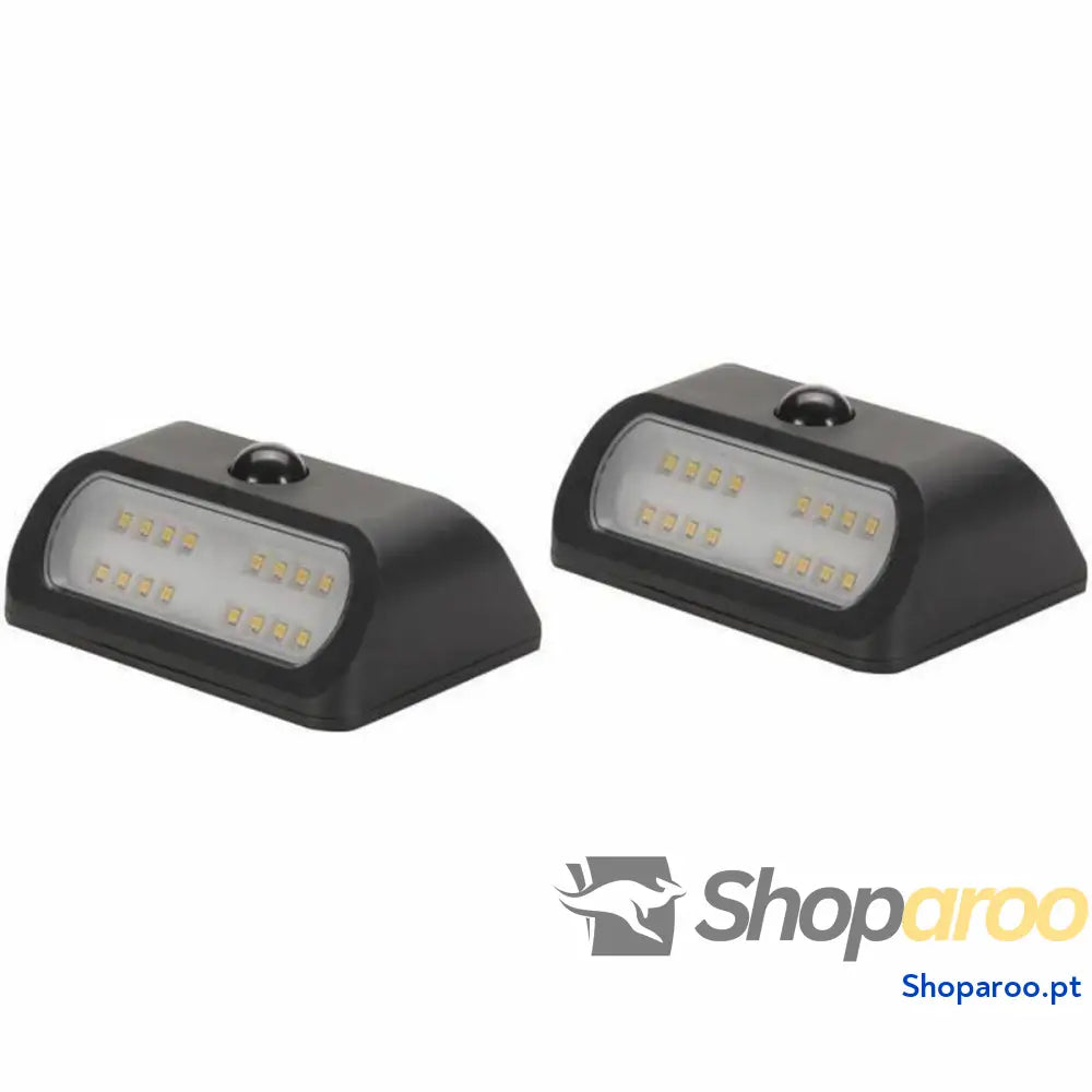 Luz de Parede Smart Garden Sentinel Luz solar Preto 50 lm (2 Unidades)