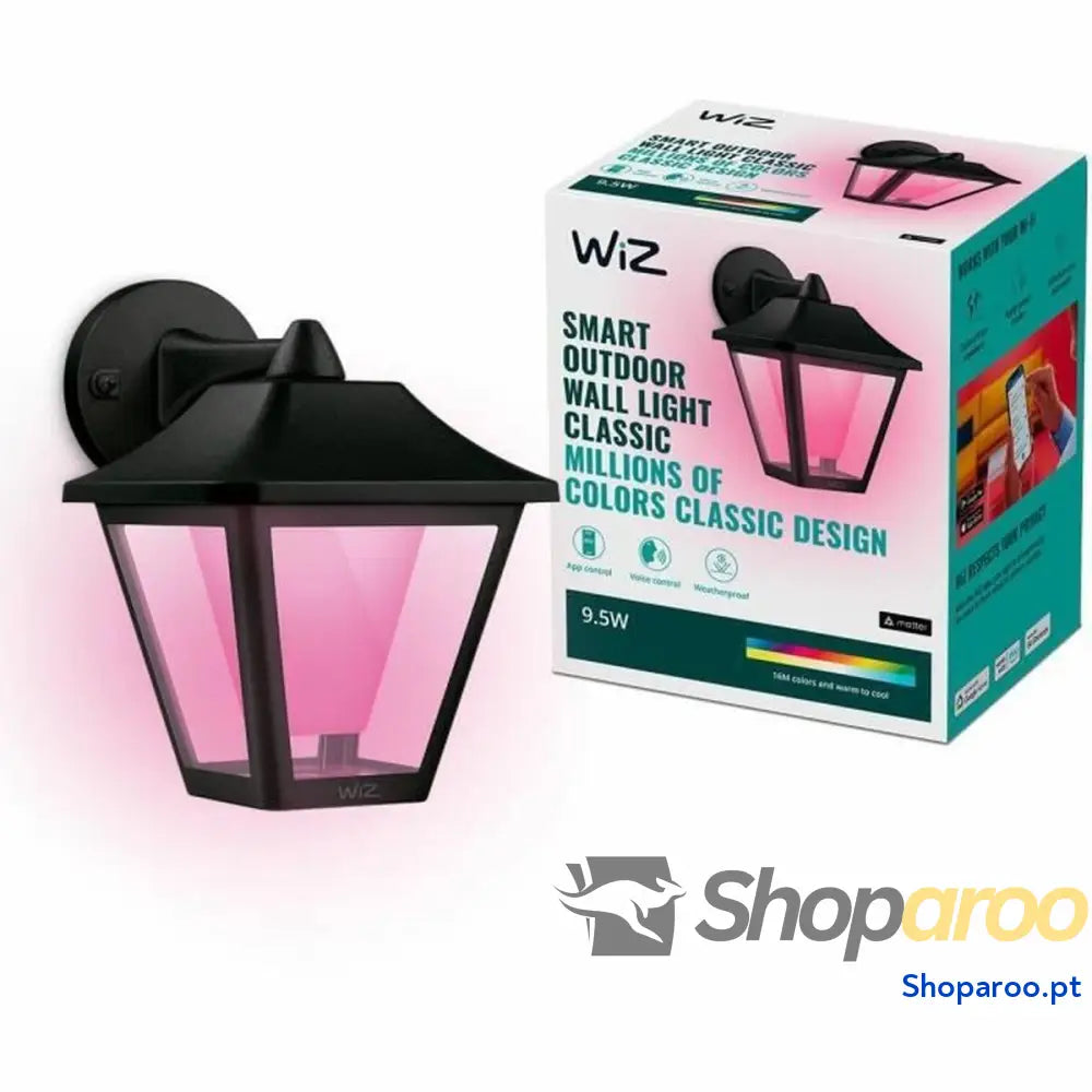 Luz de Parede Wiz Multicolor 8 W Metal WiFi 16 cm RGB