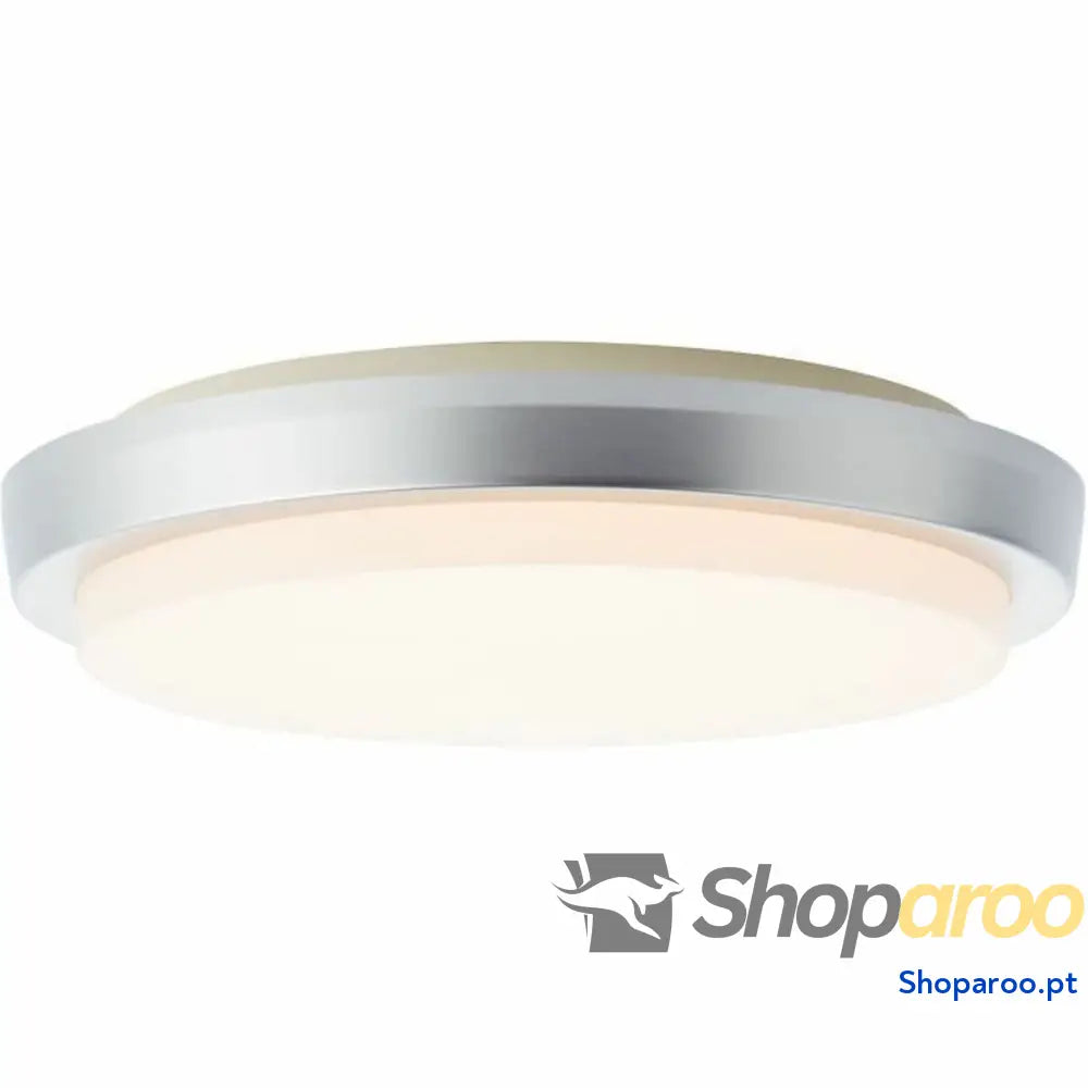 Luz de Teto Brilliant Devora Prateado Leve LED