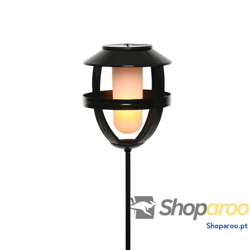 Luz solar Lumineo 898216 Preto Ferro 63 cm Efeito Chama Tocha
