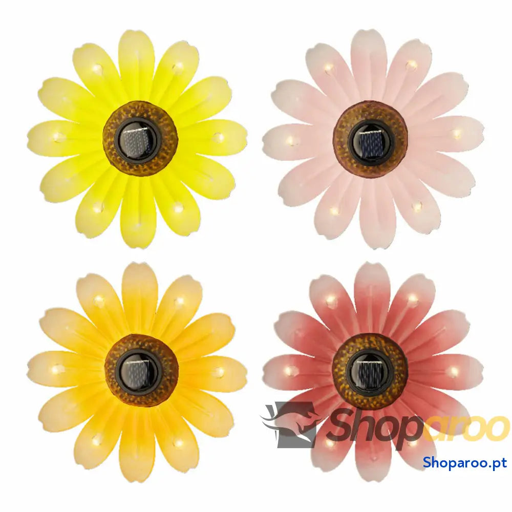 Luz solar Lumineo Ø 14 x 4 cm Flor