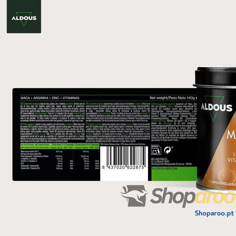 Maca Preta Peruana Complex 35000 mg com Vitaminas e Zinco 200 Cápsulas