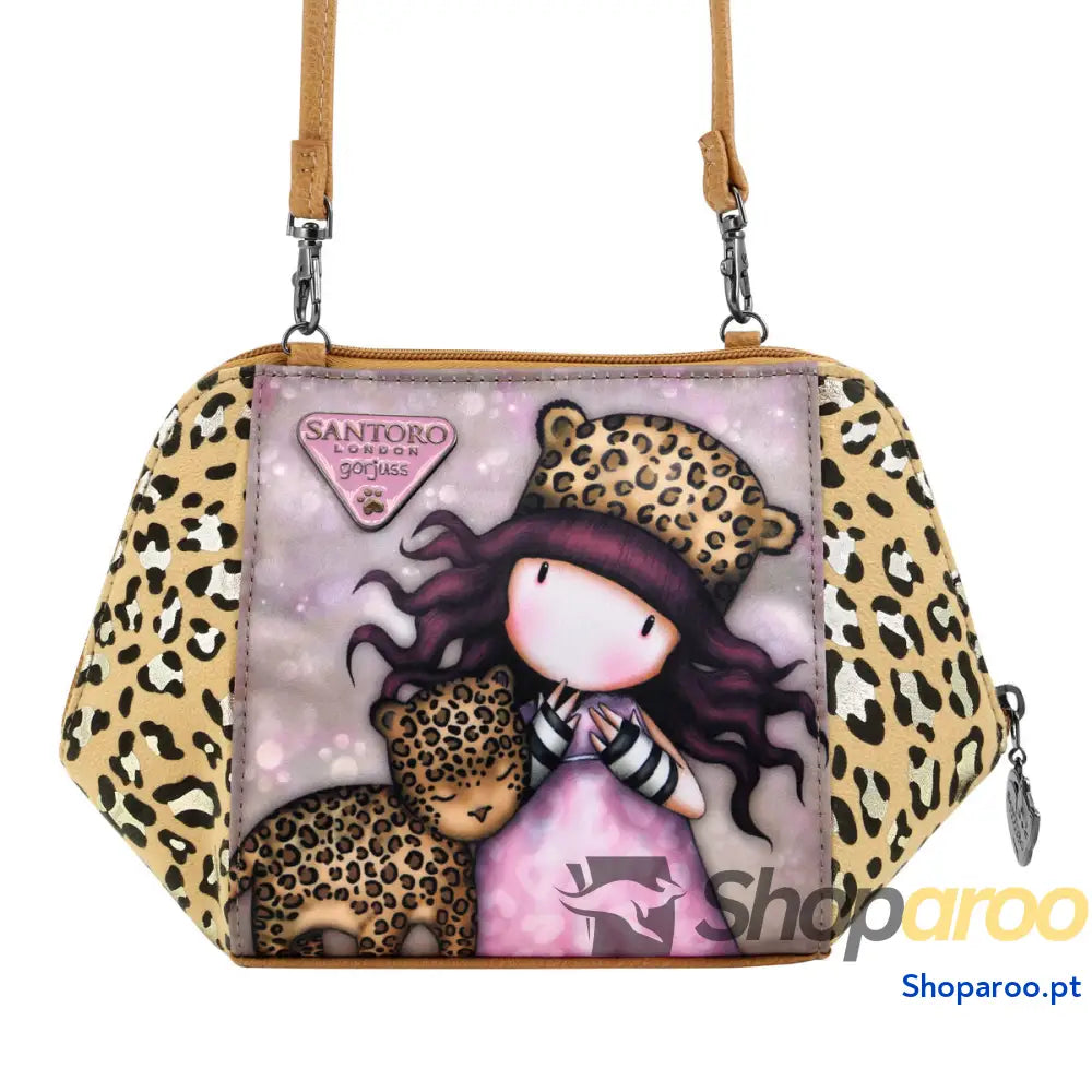 Mala a Tiracolo Gorjuss Leopardo (26 x 15,5 x 9,5 cm)