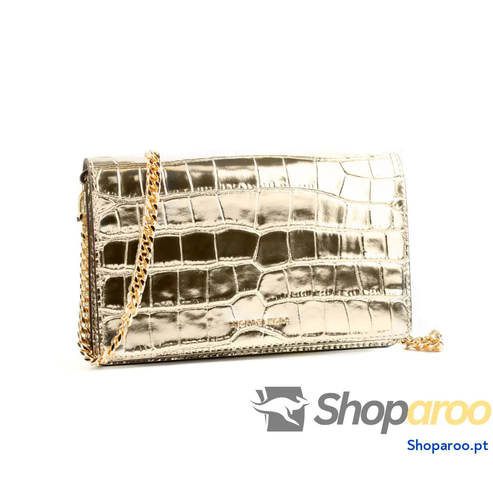 Mala a Tiracolo Michael Kors 32F4GJ6C8K-PALE-GOLD Dourado 22 x 14 x 6 cm