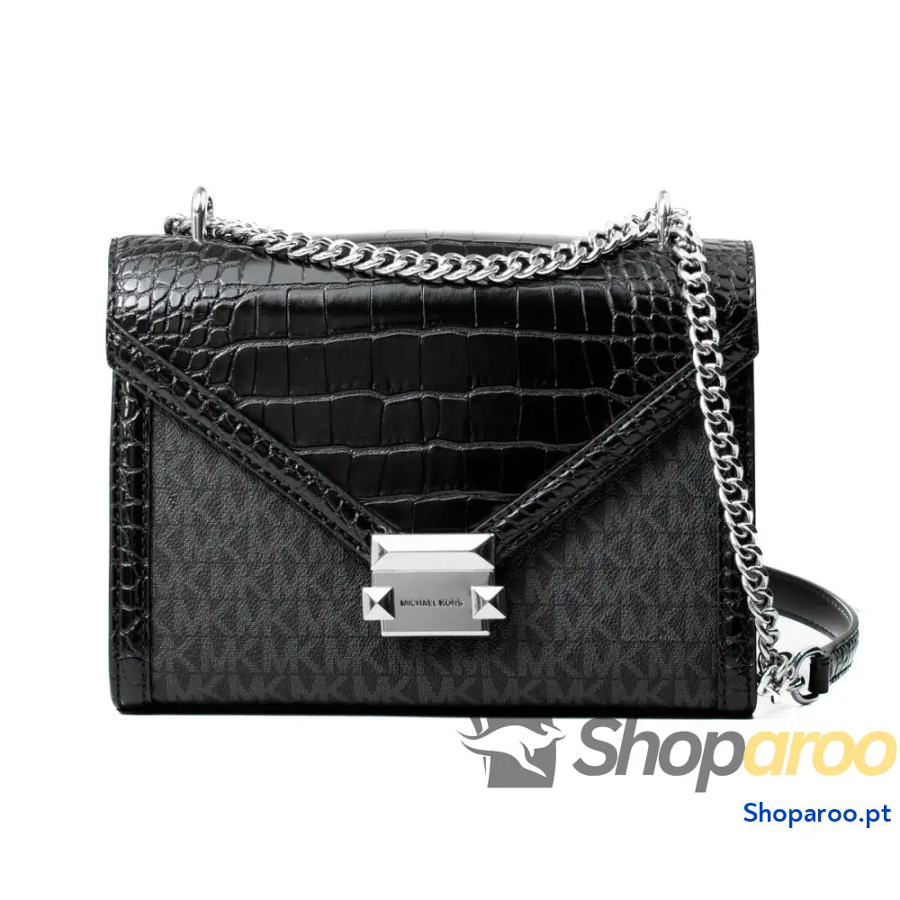 Mala a Tiracolo Michael Kors Whitney Preto 24 x 18 x 8 cm