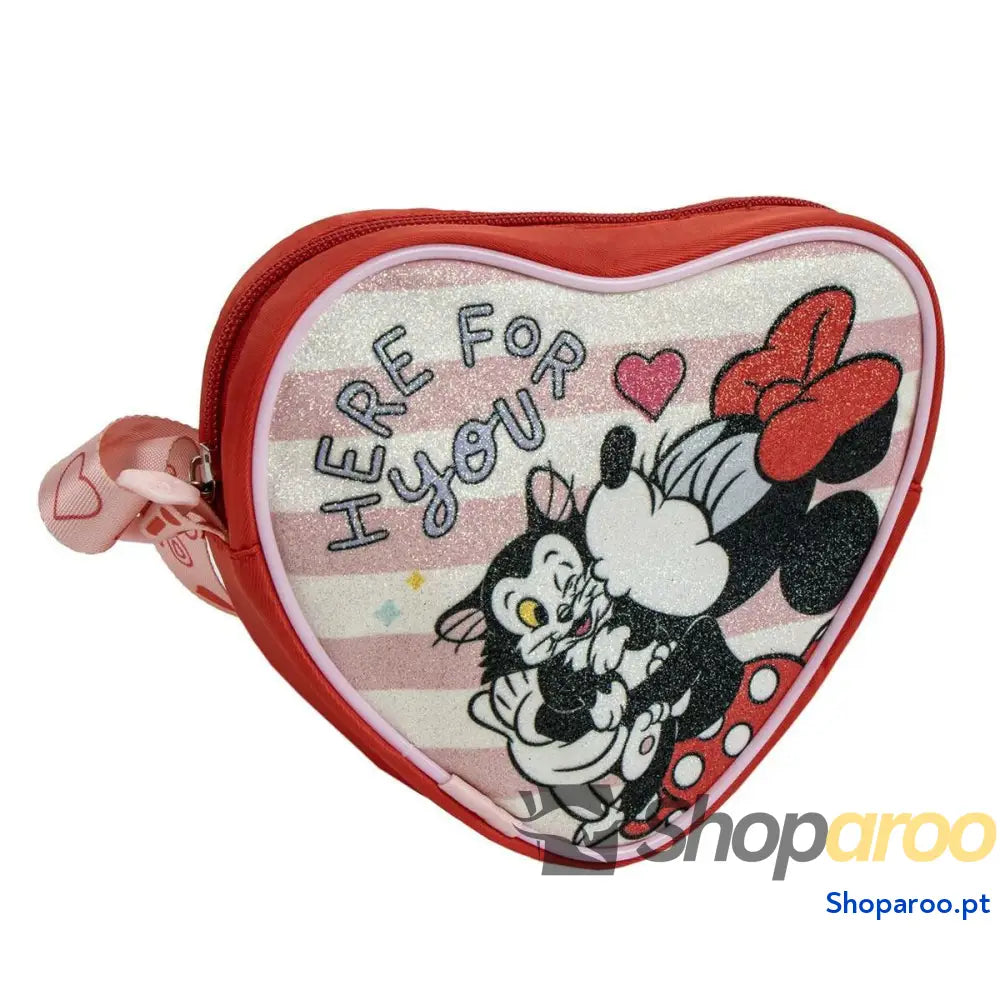 Mala a Tiracolo Minnie Mouse Vermelho 15 x 14 x 4 cm