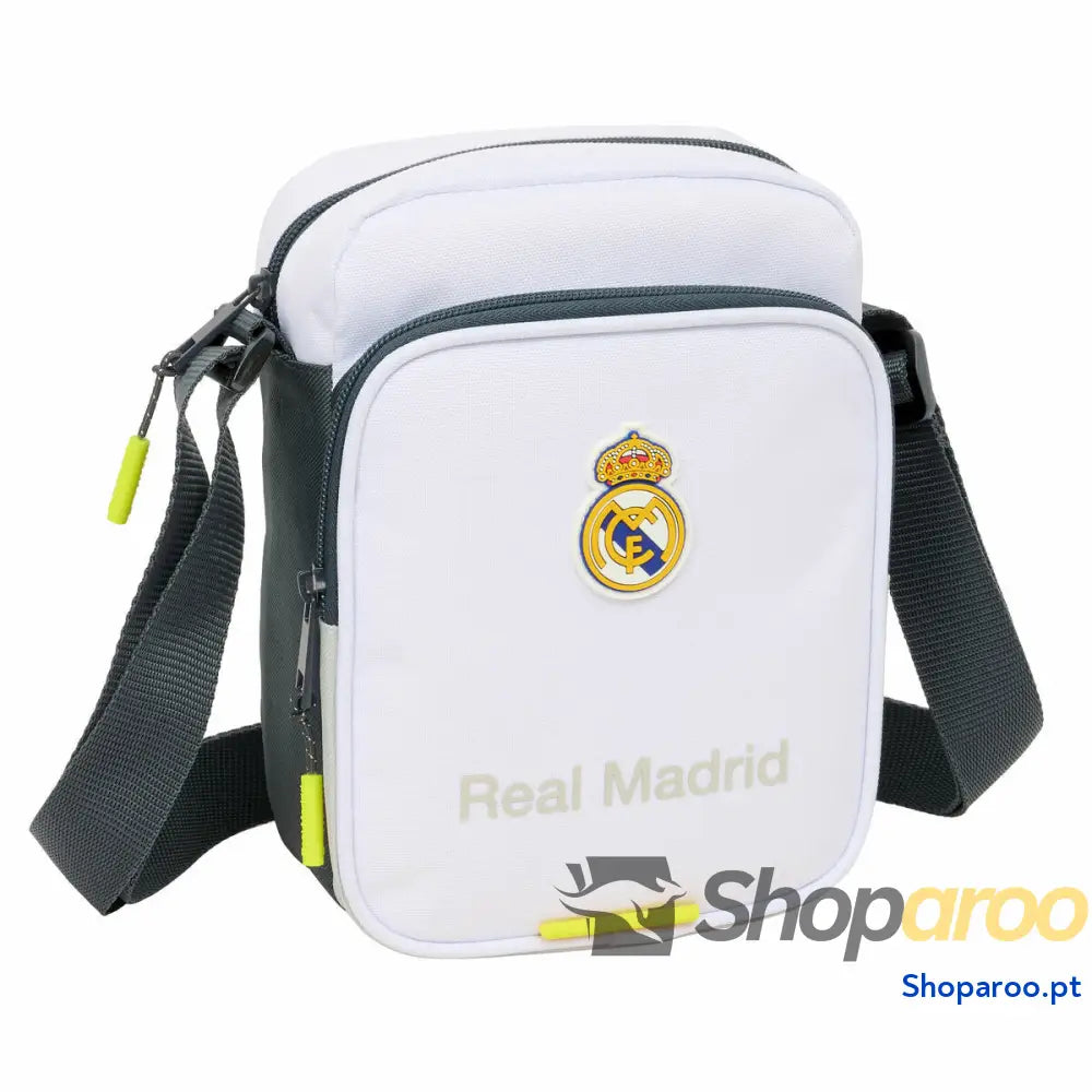 Mala a Tiracolo Real Madrid C.F. Branco 16 x 22 x 6 cm