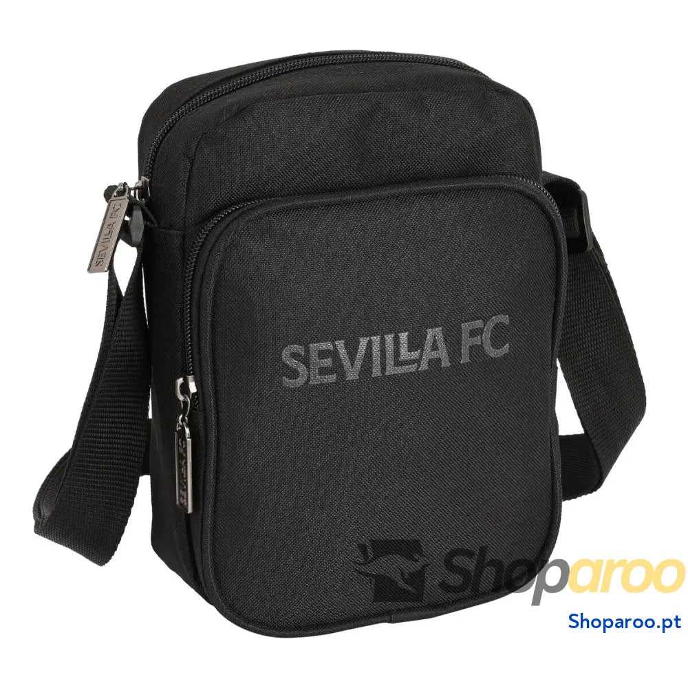 Mala a Tiracolo Sevilla Fútbol Club Teen 16 x 22 x 6 cm Preto